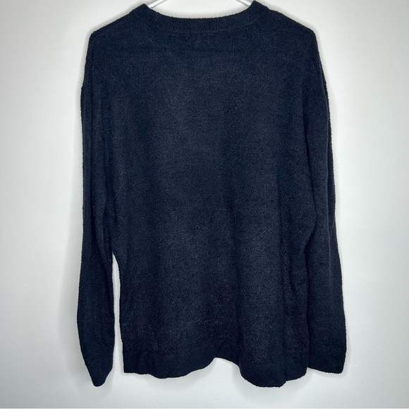 Knix “Cozzzy” Crewneck Sweater Black Womens Size Large - Picture 2 of 7